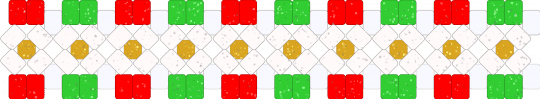 chirsmas cuff - white,red,green
