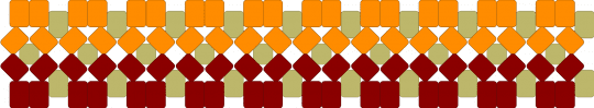 fall cuff - red,orange
