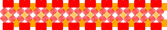 kai cuff - red,orange,gold,gitter,clear,sun color change,ninjago,hero