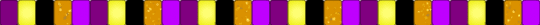 susie (dark world) - black, deltarune, glitter, glow in the dark, gold, orange, pink, purple, suise, yellow