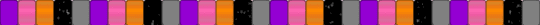 crystal queen without letters - purple,pink,orange,gray