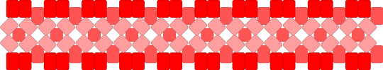red cuff pt.2 - red,beige,dark red,light red