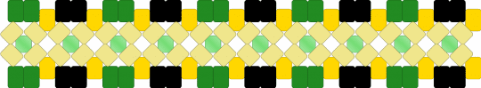 beth cuff - green,yellow,black,gold,begie,oc,clear