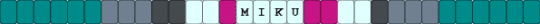 HATSUNE MIKU SINGLE - teal,gray