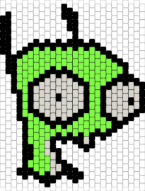 GIR! - gir,invader zim,character,cartoon,alien,dog,green