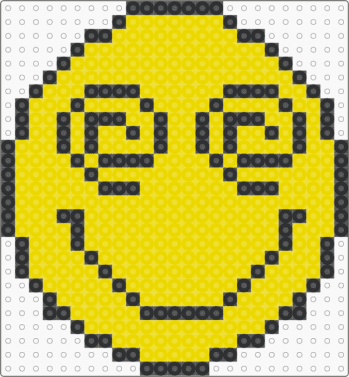 happy face (moon walker) - black,yellow