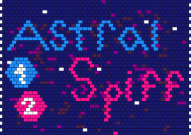 Spigg banner - astral spiff,streamer,youtube,panel,banner,text,black,pink,blue