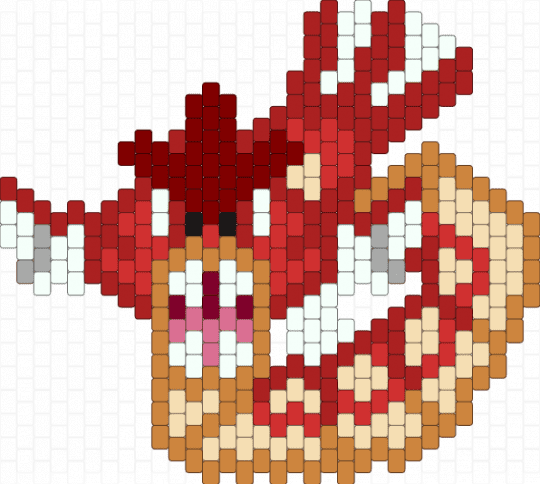Shiny Gyarados Tapestry (Request) - red,beige,orange,pokemon,shiny,gyarados,shiny pokemon,tapestry