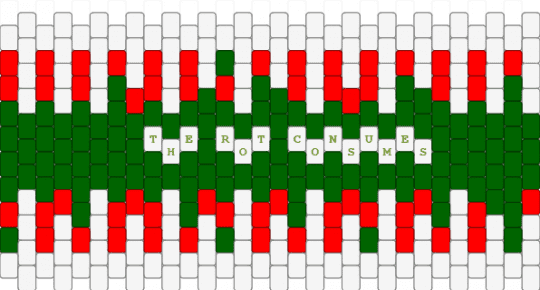 The Rot Consumes Cuff - green,red,zombie,rot,the rot consumes,autism,autistic,special interest,brainrot,brain rot