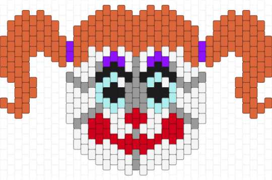 Circus Baby Face (Blue Eyes) - orange,circus baby,baby fnaf,circus baby fnaf,five nights at freddys,fnaf,sister location,fnaf sister location