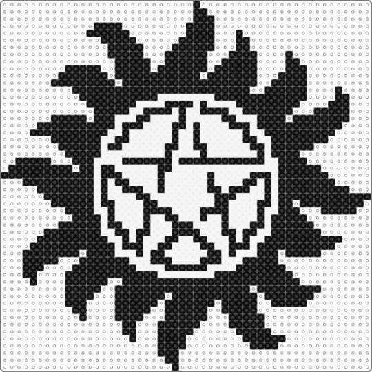 Supernatural Anti-Possession Symbol Perler - black,supernatural,supernatural tv,supernatural show