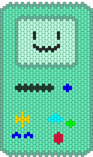 BMO Bag Front Side (Commission) - teal,light blue,bmo,adventure time,bag
