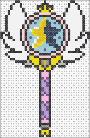 SVTFOE Star Versus The Forces Of Evil Star's Wand Large Perler - beige, colorful, large, large perler, star, svtfoe, wand, white, yellow