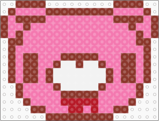 Gloomy Bear Themed Rotator (Part 3 Perler) (Request) - red,pink,gloomy bear,gore,blood,kawaii,cute,perler,perler charm