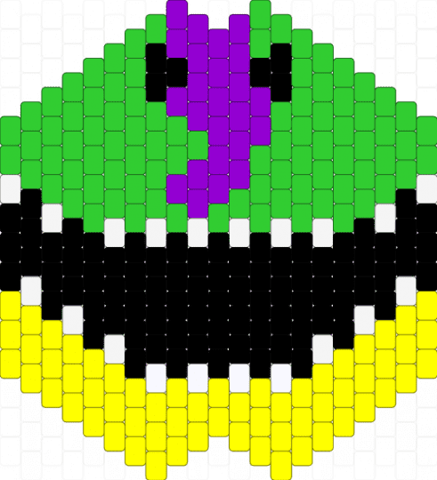 Fnaf monty mask - green,yellow