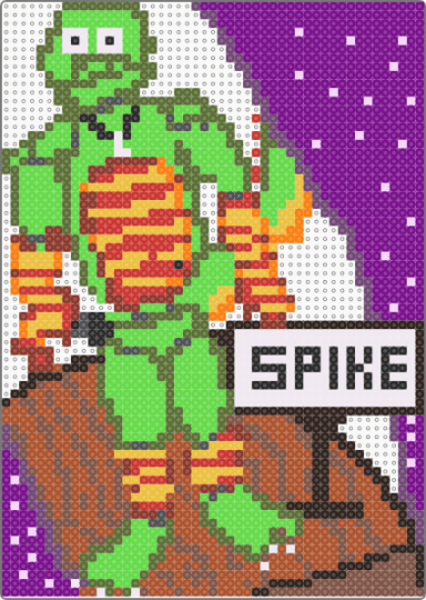 Spike - fnaf, gold, green, pink, red