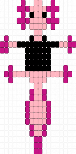 Kandi axolotl wear shirt - pink