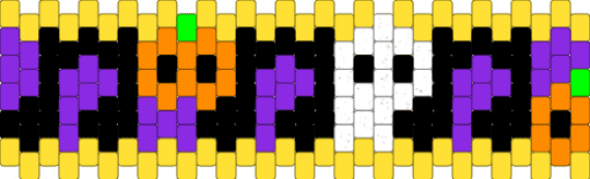 Halloween music notes - purple, yellow