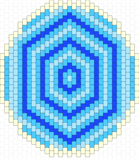 Puddle pattern - blue, circle, light blue, moon, puddle, water