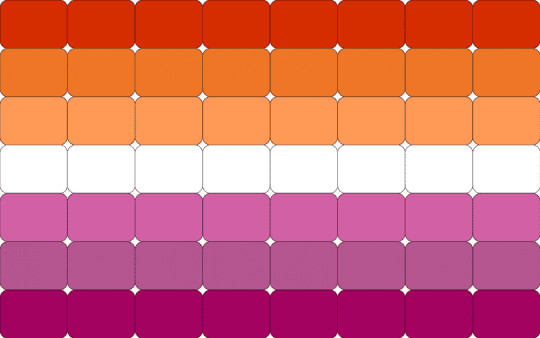 Lesbian Pride Flag - pink,orange