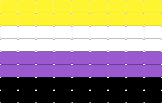 Nonbinary Pride Flag - yellow,purple,nonbinary