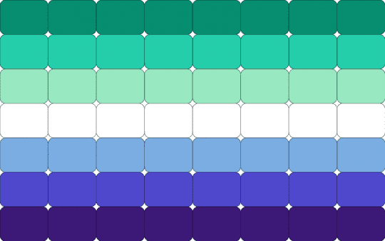 Gay Pride Flag - teal,purple,gay