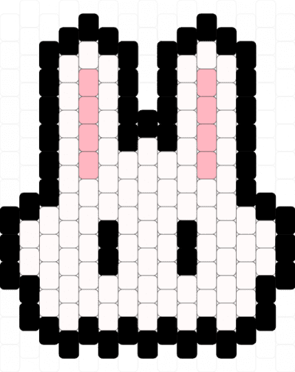 big bnnuy charm - white
