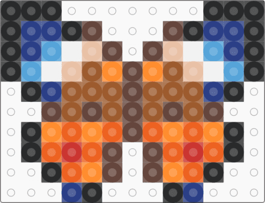 Moth - blue, brown, butterfly, moth, orange, small, tan