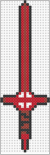 Demon blood sword - black, red