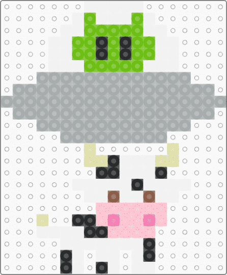 Silly cow and alien ufo - gray,cow,ufo,alien