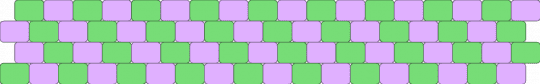 green and purple diagonal cuff - pink, teal