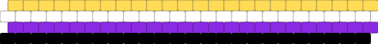 nonbinary flag peyote cuff - purple, yellow
