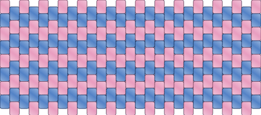 pink and blue multistitch cuff ♿ - blue, pink