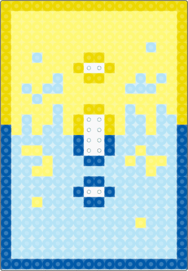 Lightswitch cover - yellow,light blue