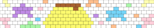 purin - pink, white, yellow