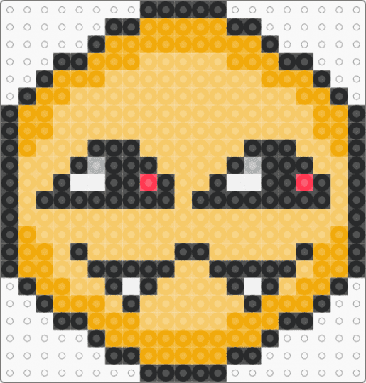 Evil >:3 - emoji, evil, orange, silly, yellow