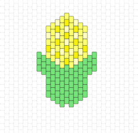 Corn Charm - corn,charm,farm,simple,green,yellow
