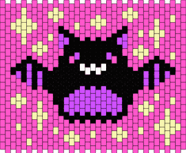 bat squishmallow - bat,squishmallow,animal,cute,panel,tapestry,sparkles,winged,pink,black,purple