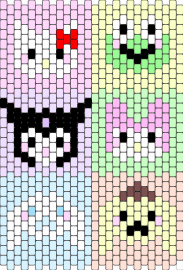 Sanrio Tapestry - sanrio,hello kitty,kuromi,my melody,keroppi,tapestry,panel,pastel,colorful,pink