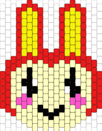 Bunnie Charm - bunnie,animal crossing,bunny,character,video game,smile,yellow,red