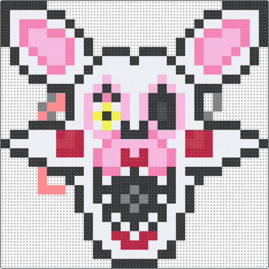 Mangle - white,pink,red