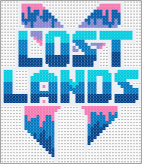 recolor of an X Lost Ends - blue