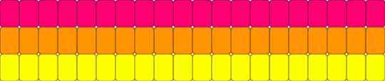 RAINBOW - pink,orange,yellow