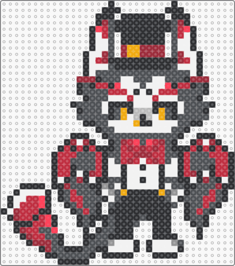 Hazbin Husk - red,gray,hazbin,husk,hazbin hotel,cat,wings,husker