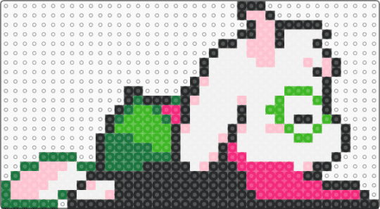 Ralsei Laying Down Sprite Deltarune - green,pink,deltarune,ralsei