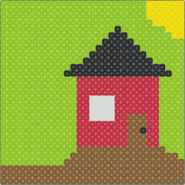 BOB's house - house,home,cozy,homely,abode,sunny,red,green