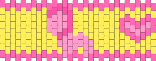 pinkie pie cuff - pink,yellow