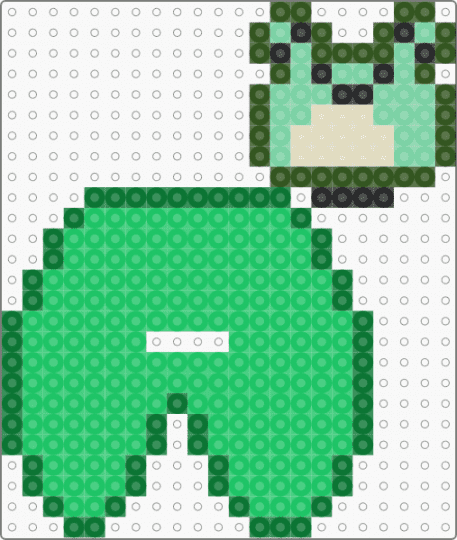 frog w/ lilypad - green