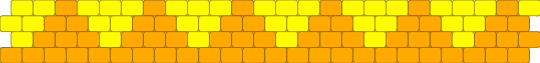 Kagamine rin belt cuff :3 - orange,yellow,vocaloid,rin,len,peyote