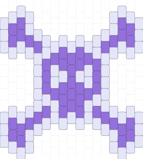 Purple skeleton - white,purple
